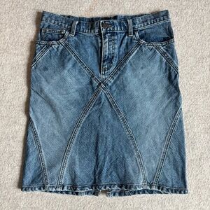 American Eagle Outfitters Blue Denim Midi Skirt